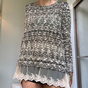 Layered sweater